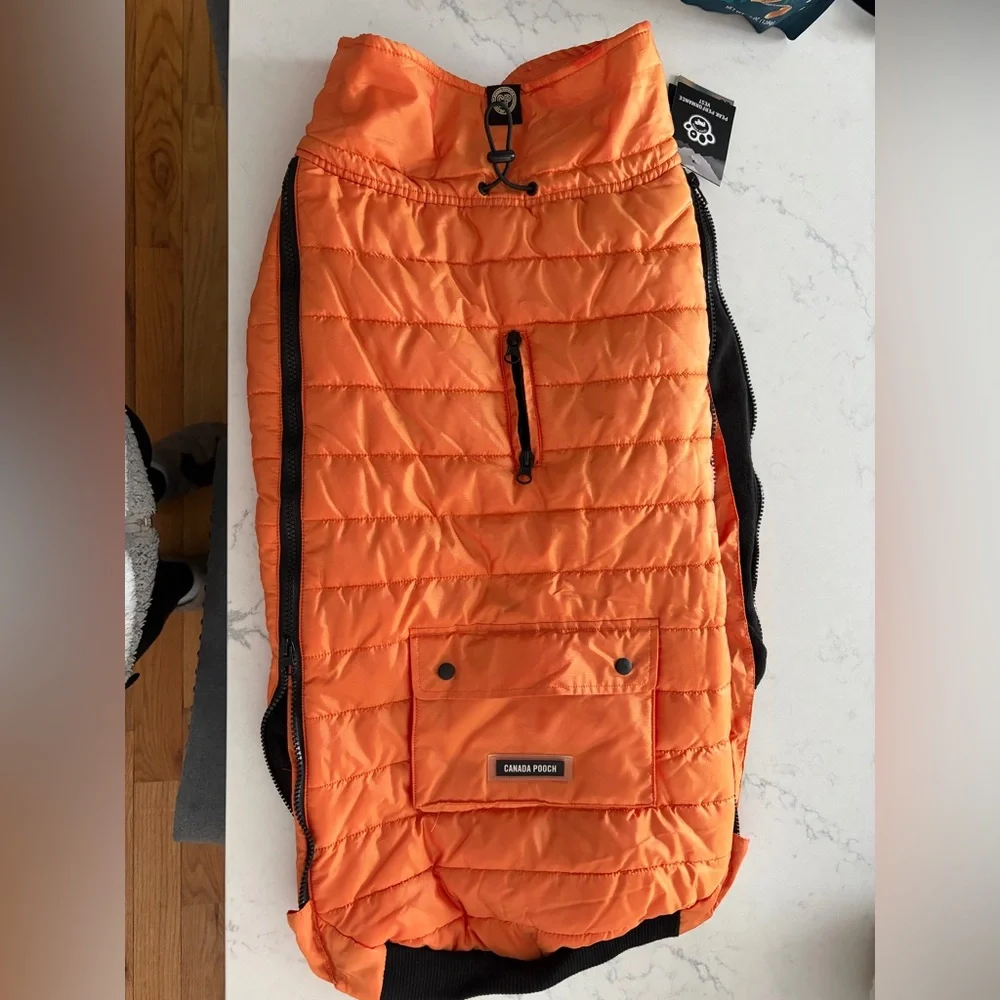 Canada Pooch Vibrant Orange Dog Coat